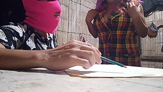 Muscular university friend visits country house for intense dirty sex in real homemade tape.