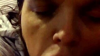 Black BBW mature woman sucks young cock in raw interracial action