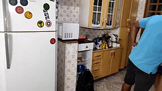 Blonde Slut Screws BBC in Steamy Kitchen