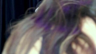 Safada strips sensually, revealing perky breasts after sharing wild stories of virginity loss - Flor de Damiana on Sheer Red