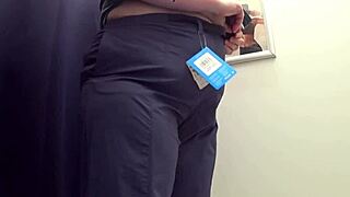 Milf flashes her big tits and squirts in exhibitionist recording!