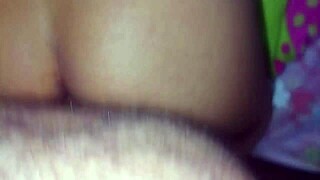 mature latina brunette bent over for doggystyle anal with monster cock in homemade pov.