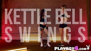 sexy latina milf mia martinez works out her big ass with a tempting blonde babe