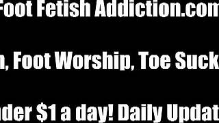 Worship our feet, slave boy?