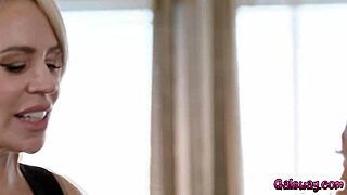 Avery Black enjoys strap-on action with boss Helena Locke in office