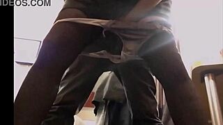 Amoul Solo 847 - White Slut in Satin Dress and Thong Gets Doggy Blowjob