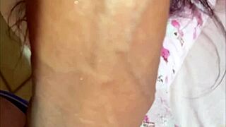 i sucked that hot whore's pussy after she got super excited, then she choked on my dick leaving it sloppy