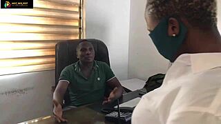 Naughty student seduces teacher for big cock fuck in office doggystyle