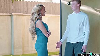Busty neighbor and stepmom Pristine Edge banged by stepson