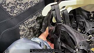 Mommy masturbates in changing room