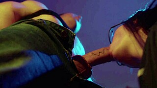 Prurient husband pisses on lady's tits and assfucks her