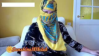 arabic hijab girl shows big boobs on webcam live