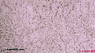 Sun-kissed blonde BEAUTY shows off her SEXY body on the SOFA