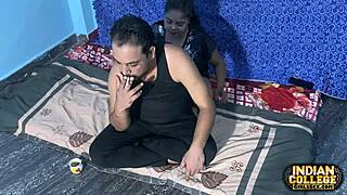 hey, indian stepmom's big boobs in classic sex!