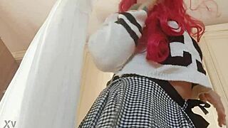 Oops, I Pull Up My Mini Skirt and Reveal My Sexy Pussy