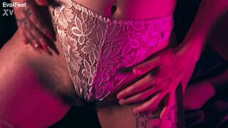 boldly licking marilou's armpits and feet