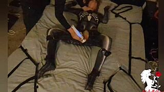 SPIDER WOMAN CAPTURED, TOYED WITH, AND CREAMPIED IN INTENSE BONDAGE SESSION