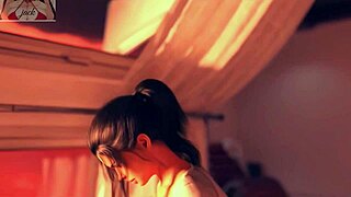 Stepmother's massage session escalates to intense fucking with blowjob