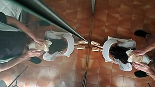 Petite 18+ MILF Sucks Cocks for Money with Big Cumshot