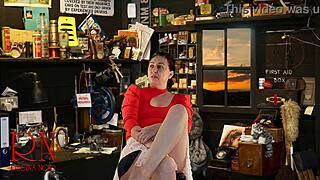 roommate notices sexy legs and high heels in home