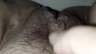 Wet open pussy in outdoor public setting