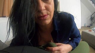 Milfycalla's Face Fuck And Cum Play In Slutty Clothes.