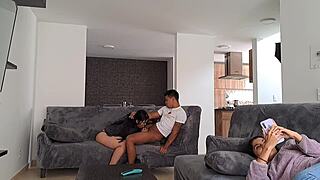 Girlfriend's Stepmother Sucks My Cock