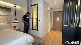 I watched Nina Dolci deepthroat the bellboy