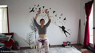 In yoga lesson 339, the instructor guides through poses focusing on flexibility