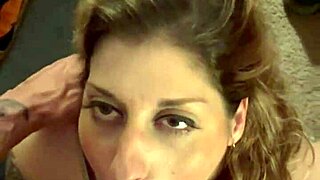 Sexy Milf Wife Sucks Hubby's Cock Until He Cums