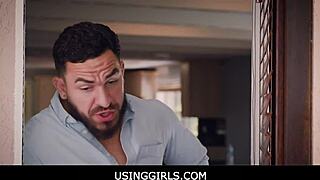 Asian teen stepdaughter used as fuck toy for debt repayment