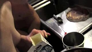 blonde step sis seduced in cafe with dildo