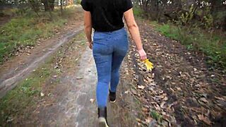 Worship My Walking Wiggle Ass In Blue Jeans Ass Worshiping Close Up Tight Sexy Teasing Voyeur Tight Clothing Big Ass Panties