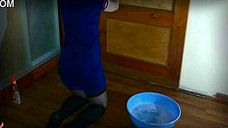 mrs lazinski as a naive mature maid