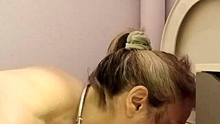 Toilet slave orgasm?