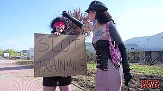 emmita misbehaves, does fedora deliver the bdsm punishment with strapon?