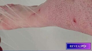 Foot Fetish Fantasy with Sexy Soles and Toe-Sucking in Shower Delight