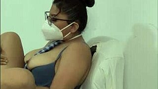 mature stepmother in student uniform for fetish sex