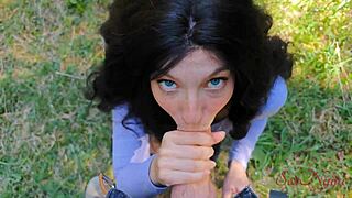 Lost Influencer Sucks Dick for Escape from Woods Adventure
