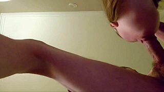 i throat his dick and let him cum in my pussy - close up