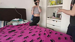 the sexy laura seduces her mothers husband and he gives her a new cell phone in exchange for showing her underwear and letting him touch her