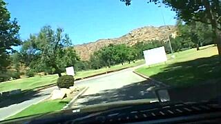 April Blossom Takes Boyfriend's Huge Cock in Shaved Pussy