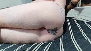 Amateur Brazilian milf takes big black cock in first-time interracial anal. She rides and licks until creampie drips from her big ass.