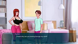 Sexnote part 6: the cartoon parody where the teacher and classmate play the game with big tits