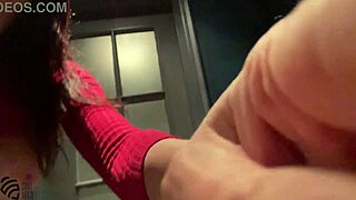 horny slut jerks off in nightclub toilet