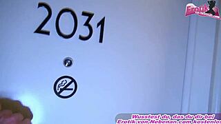 German big tits tattoo amateur milf receives cum on ass in pov