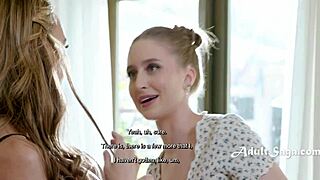 Intense lesbian threesome with laney grey