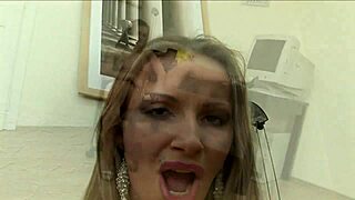 Slutty Secretary Masturbates in High Heels at Office Desk