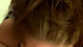 Sexy MILF performs intense deepthroat blowjob in POV