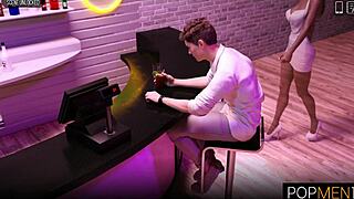 hot black girl fucks young boy at party popmen1